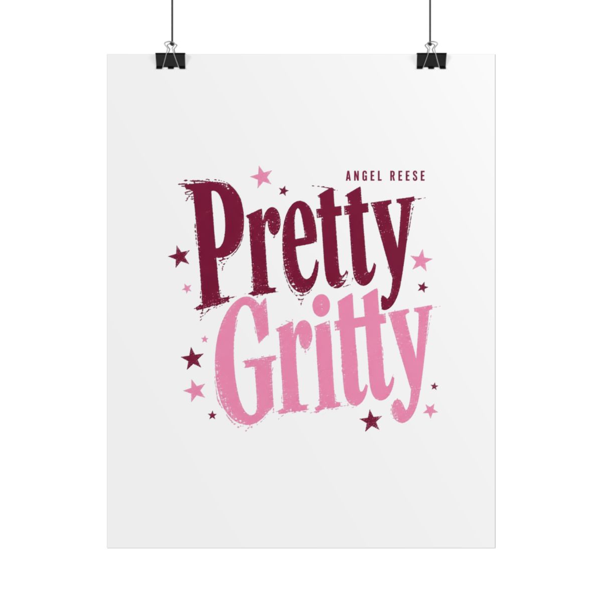 Angel Reese "Pretty Gritty" Poster - Angel Reese official Posters & Wall Art merch