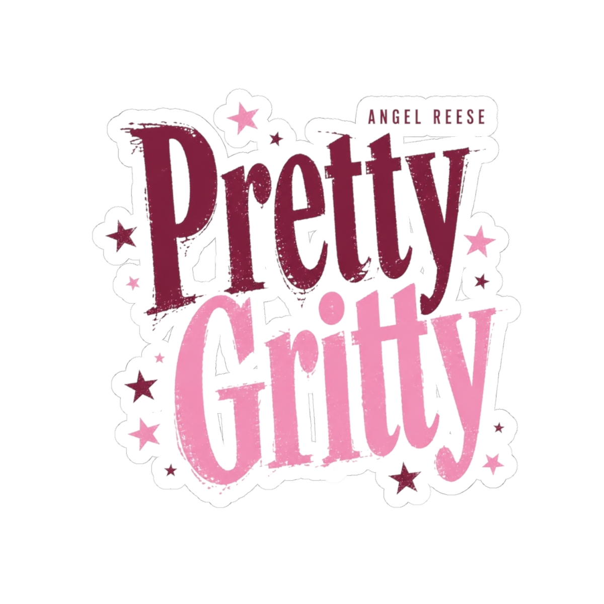 Angel Reese "Pretty Gritty" Sticker - alternate angle 2, merchandise