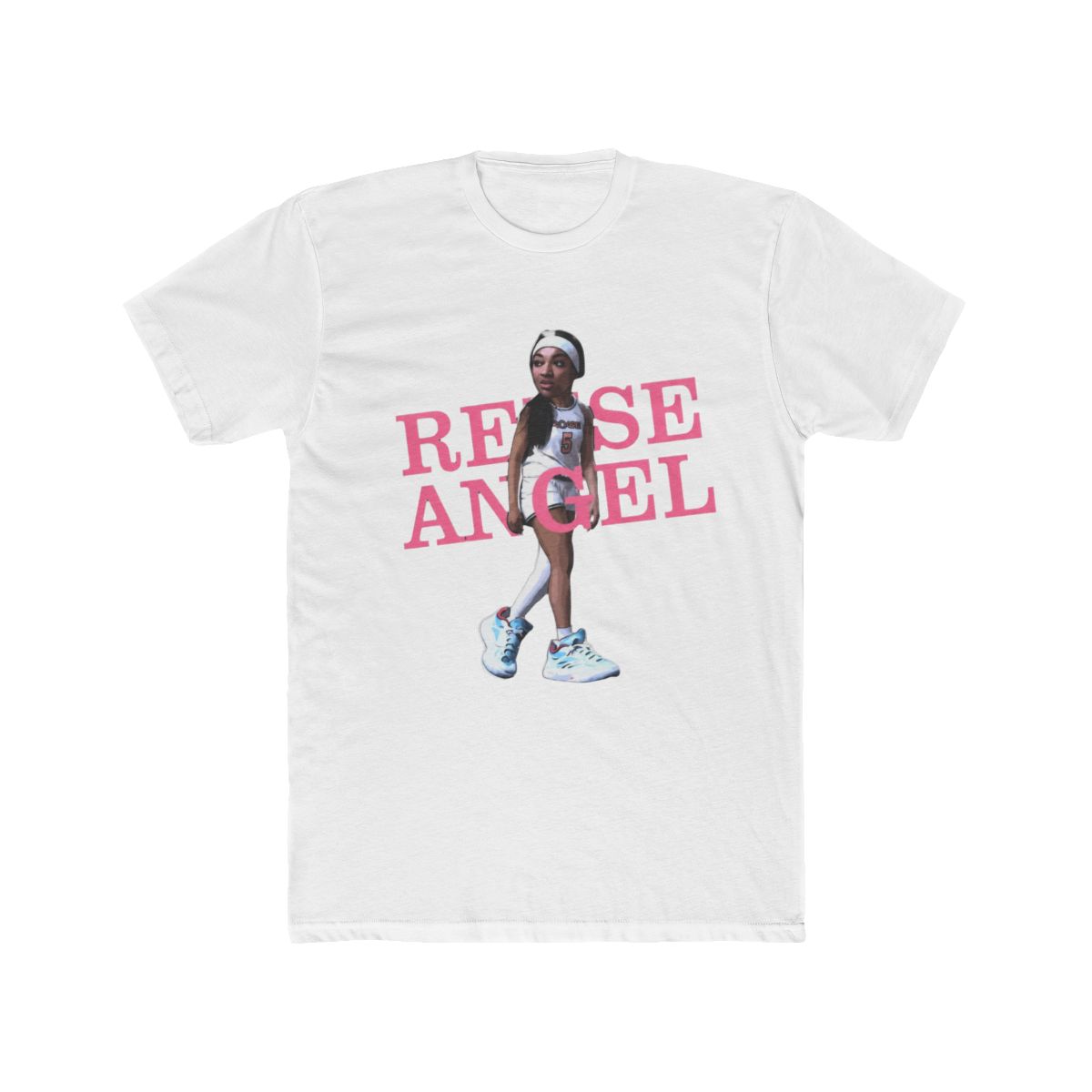 Angel Reese #5 Big Cute Head Women Basketball - NH #77 T Shirt